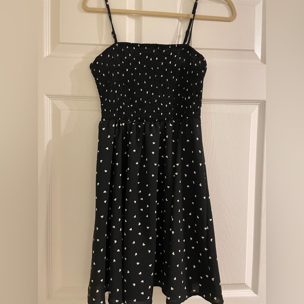 Black Sun Dress with Hearts 🖤